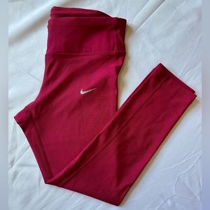 Nike Pink Running Cropped Leggings